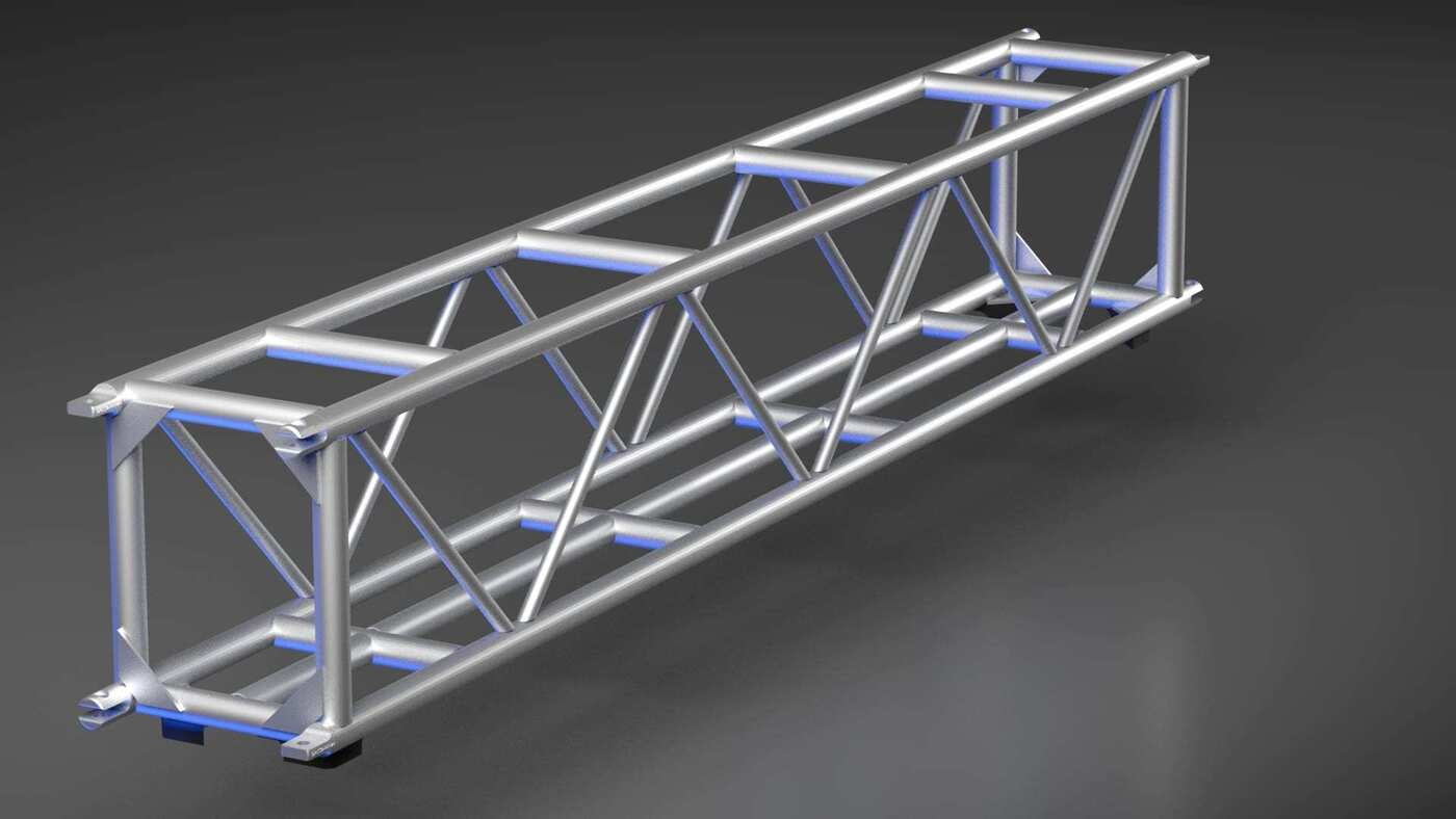 Tyler Centerline Box Truss 16" x 20" - 3.05m (Black)